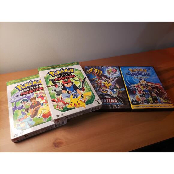 Pokemon DVD Lot Giratina, Jirachi, & Battle Frontier Vol. 1 & 2 - Picture 1 of 3